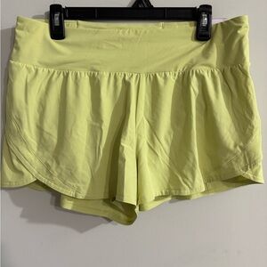 Calia Light Yellow Women's Athletic Shorts